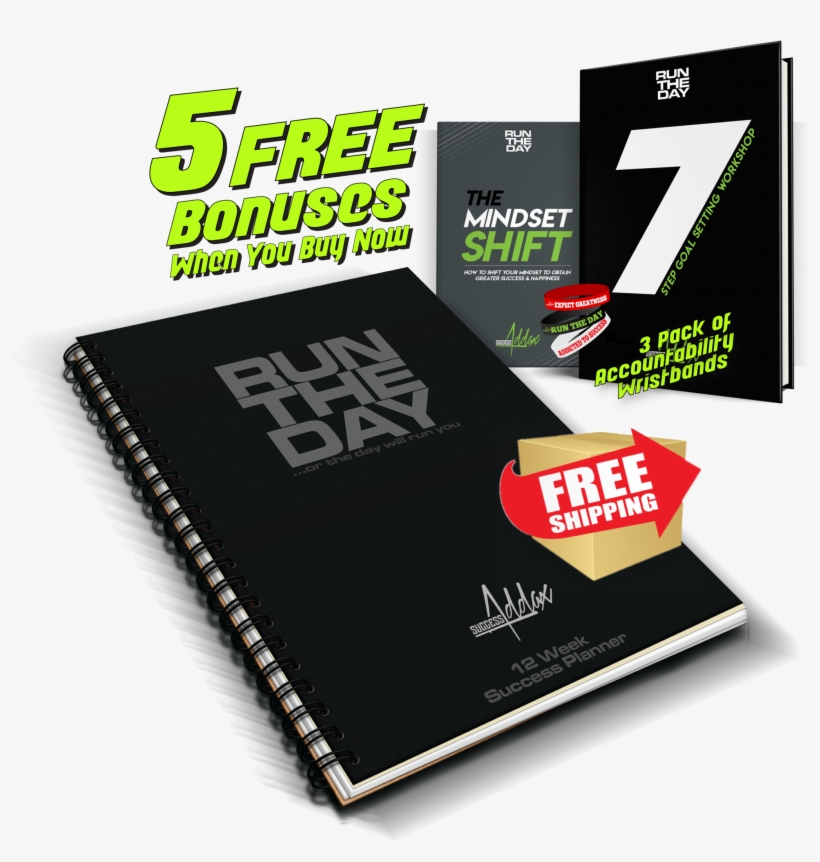 Run The Day Success Planner - Graphic Design, transparent png download