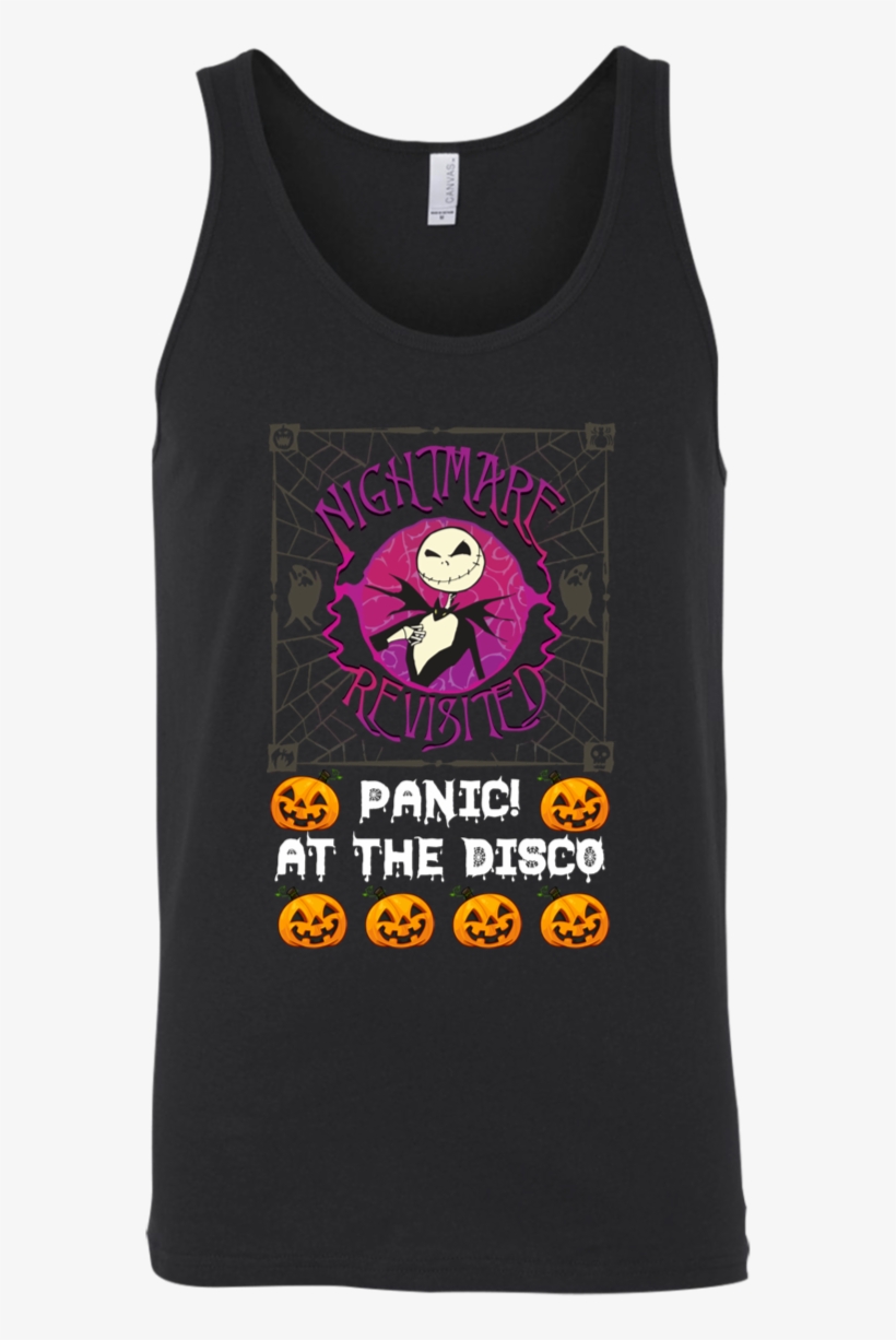 Nightmare Revisited Panic At The Disco Unisex Tank - Nightmare Before Christmas, transparent png download