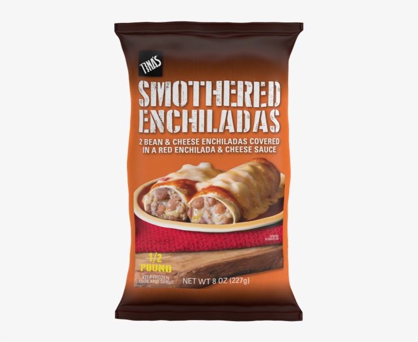 Tina's Smothered Bean & Cheese Enchiladas, 8 Oz Bag, - Tina's Burritos, transparent png download