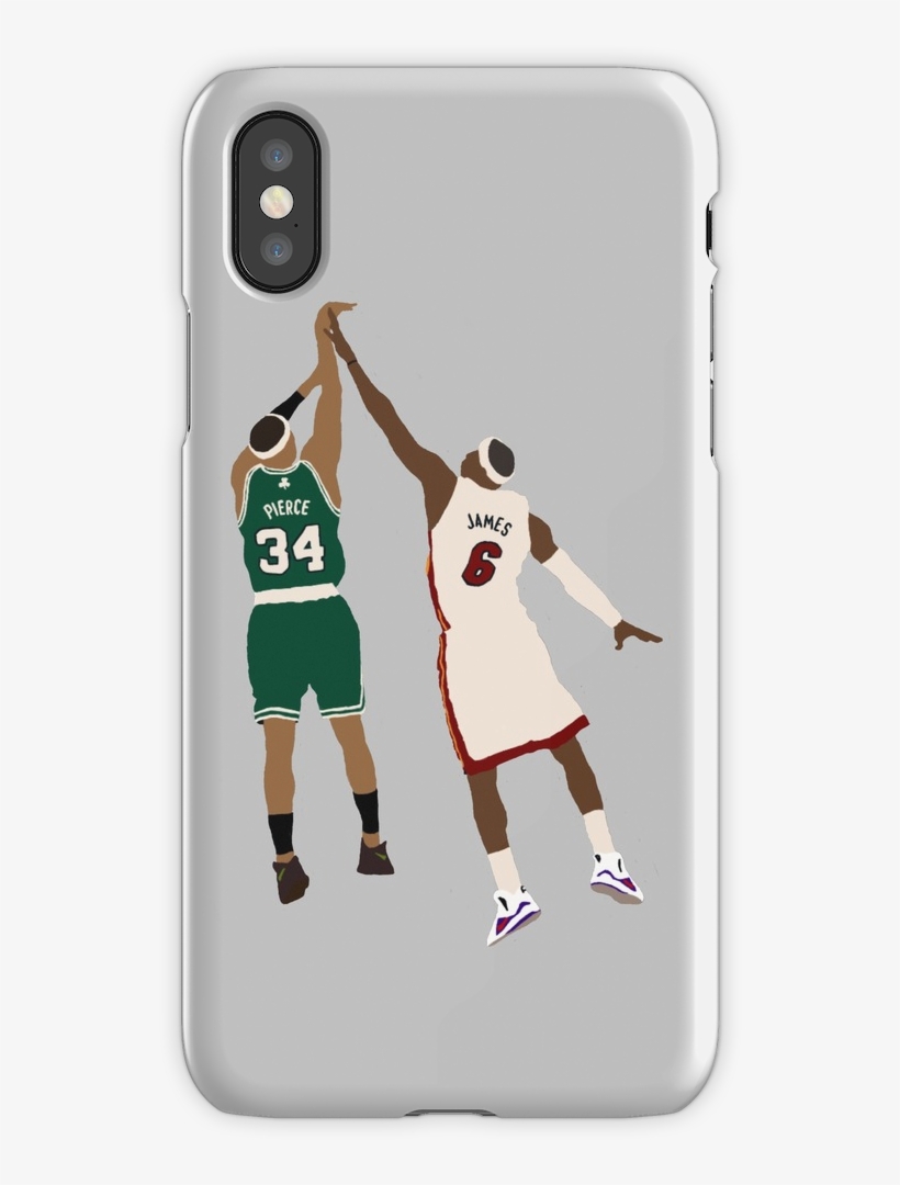 Paul Pierce Clutch Shot Over Lebron Iphone X Snap Case - Full House Phone Case, transparent png download