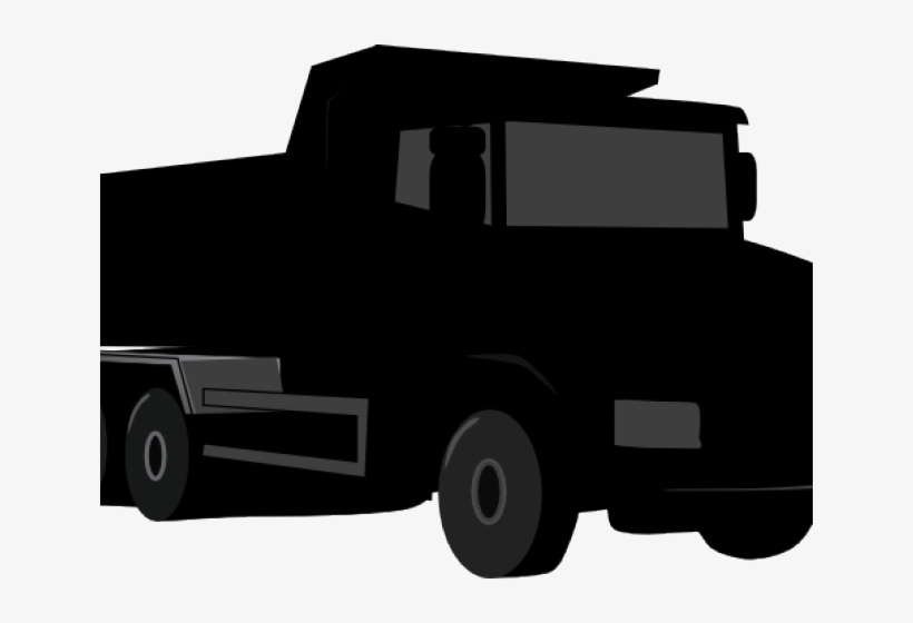 Black Truck Cliparts - Truck, transparent png download