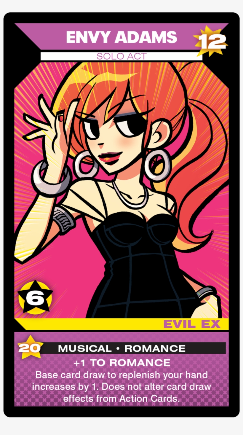 Sp Charactercrd Scottpilgrim Back Sp Evilexcrd Gideongraves, transparent png download