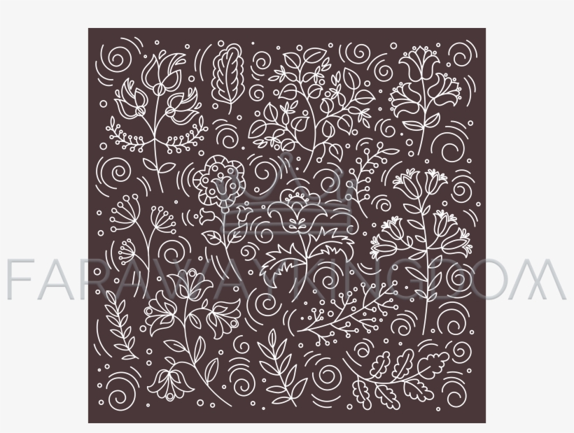 Ethno Print Folk Doodle Ornament Vector Illustration - Wallpaper, transparent png download