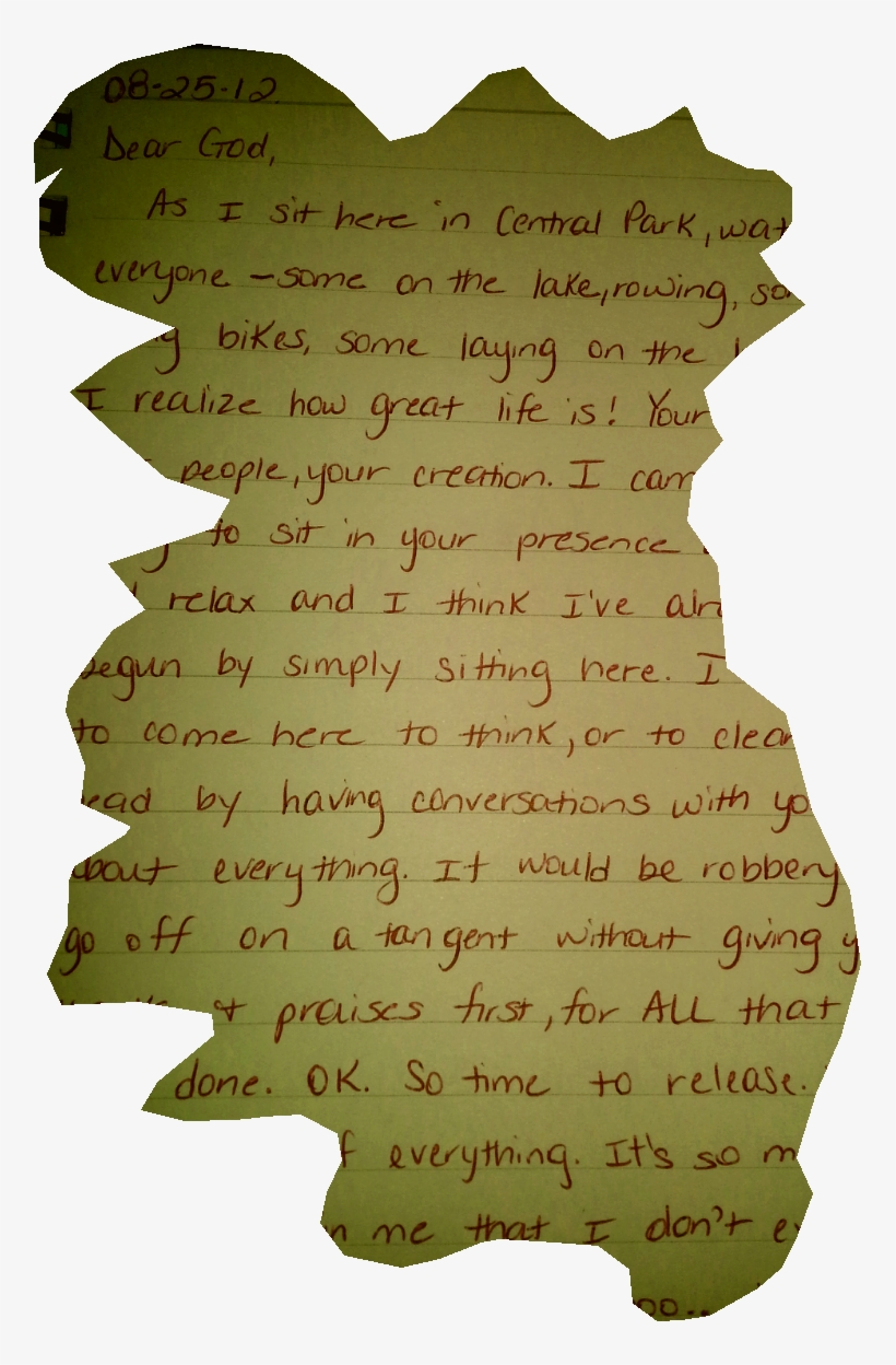 Ripped From My Prayer Journal - Paper, transparent png download