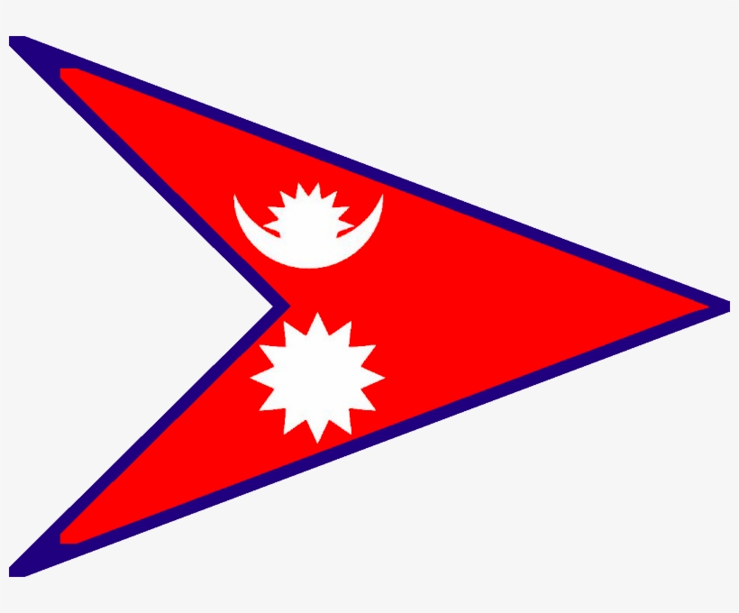 Redesignsquadrilateral Flag Of Nepal - Nepal Flag And Map, transparent png download