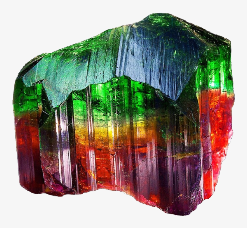 Multi-colored Tourmaline - Rainbow Tourmaline, transparent png download