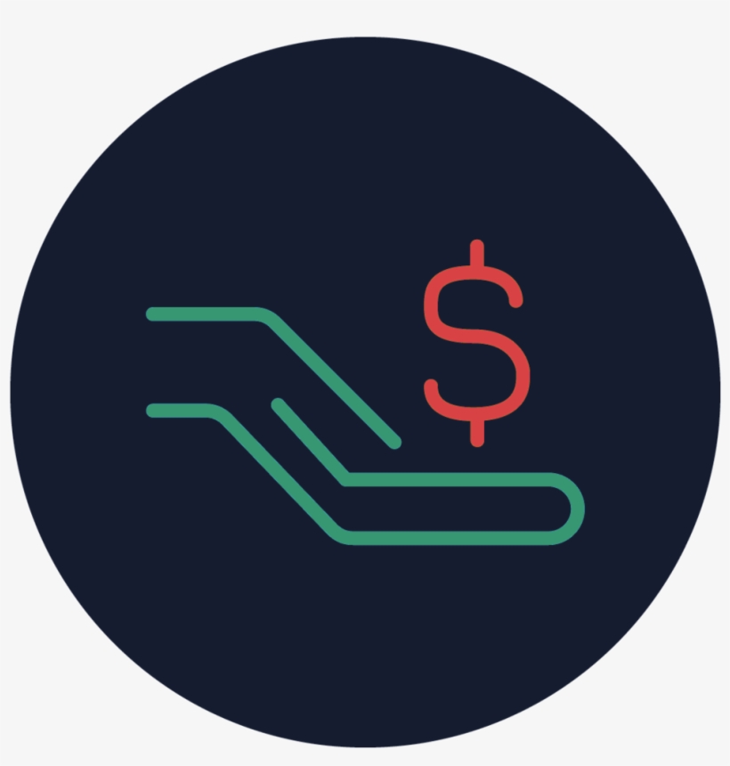 Hand-dollar - Circle, transparent png download
