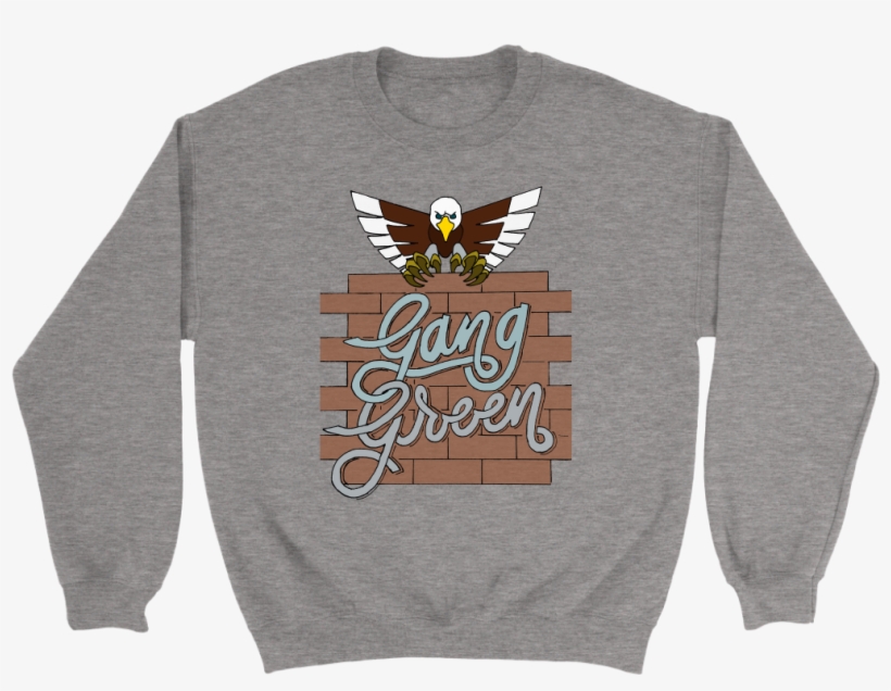 Gang Green Wall Crewneck Sweatshirt Philadelphia - Crew Neck, transparent png download