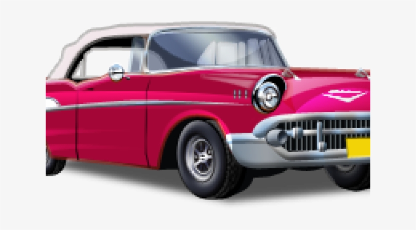 Svg Black And White Stock Car Show Clipart - 1950's Car Transparent Background, transparent png download