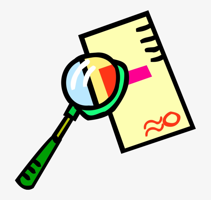 Vector Illustration Of Magnification Through Convex - Evaluation, transparent png download