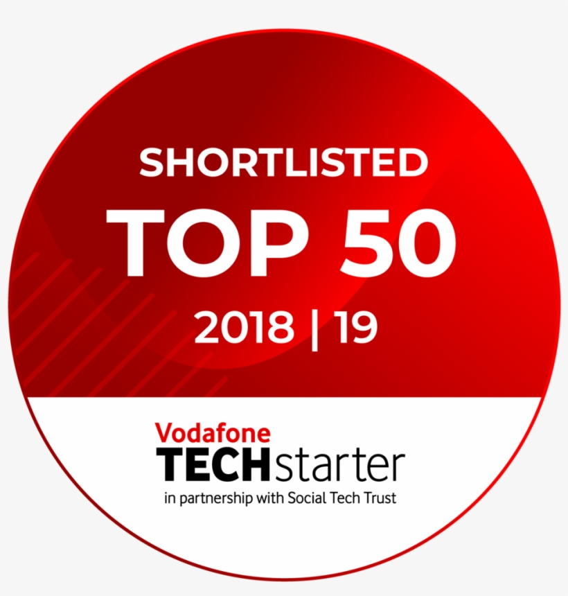 Vodafone Techstarter Top50 Badge - Circle, transparent png download