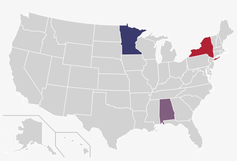 Presidential Candidate Home State Locator Map, 1968 - Progressive Party 1948 Map, transparent png download