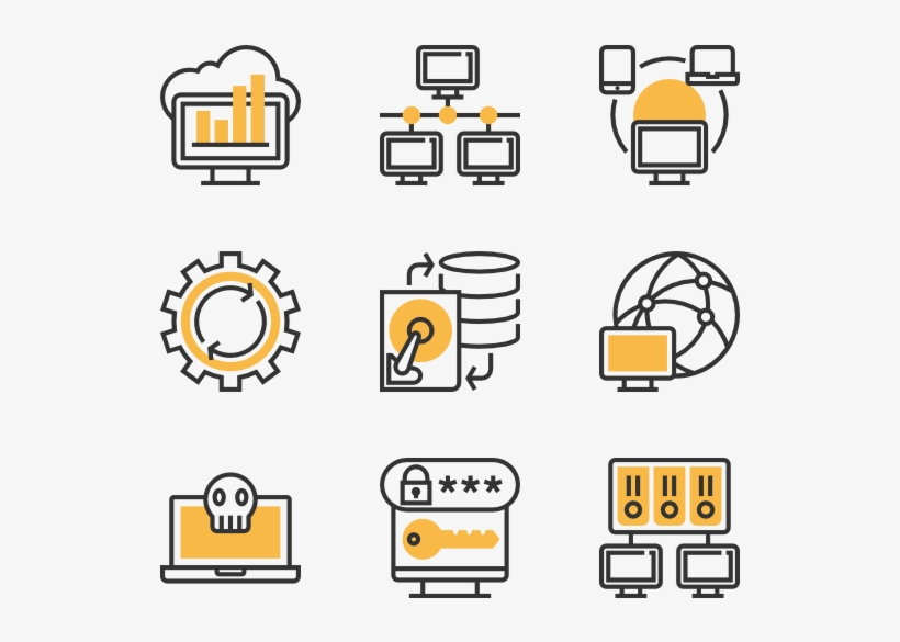 Network - Research Cartoon Icon Png, transparent png download