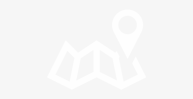 An Icon Of A Marker On A Roadmap - Map, transparent png download