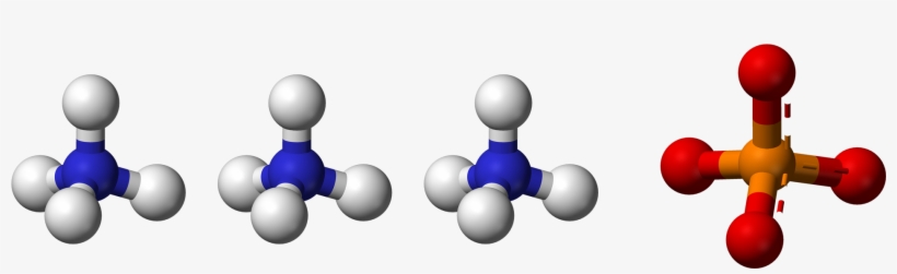 Triammonium Phosphate 3d Balls - Ammonium Ion, transparent png download