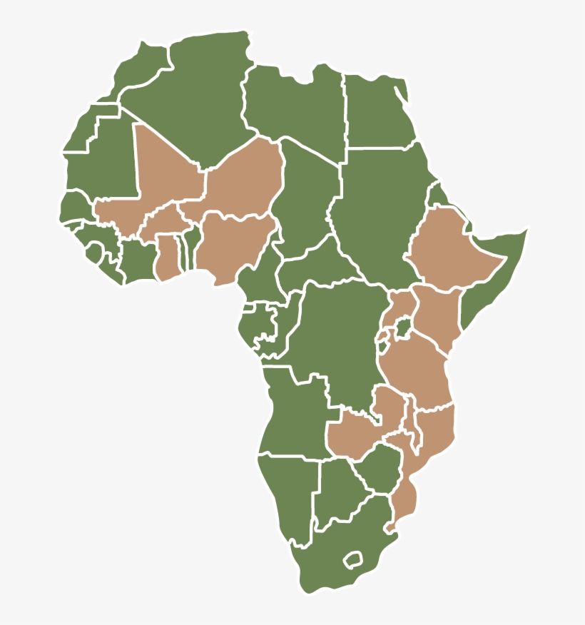 Africa Map - Map Of Africa With South Africa, transparent png download