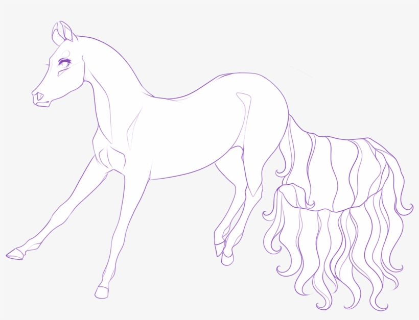 Unicorn Tail Long Spell By Crystaluniicorn Unicorn - Stallion, transparent png download