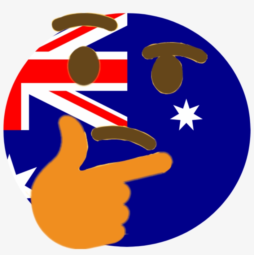 Thinking Emoji Discord Emoji Png Thonk Emoji Fidget - Australia Map Circle Png, transparent png download