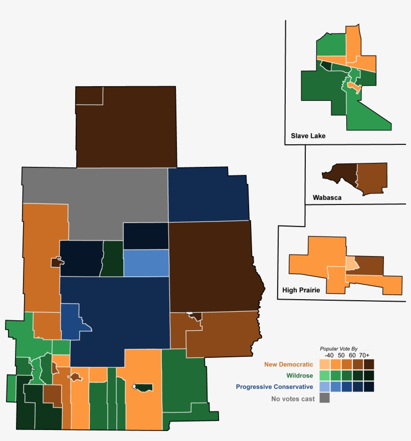 Alberta General Election, 2015 Results By Polling Division - Polling Divisions Of Alberta, transparent png download
