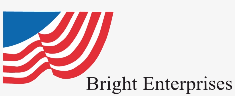 Bright Enterprises Flag Logo With Name And Address - Graphic Design, transparent png download