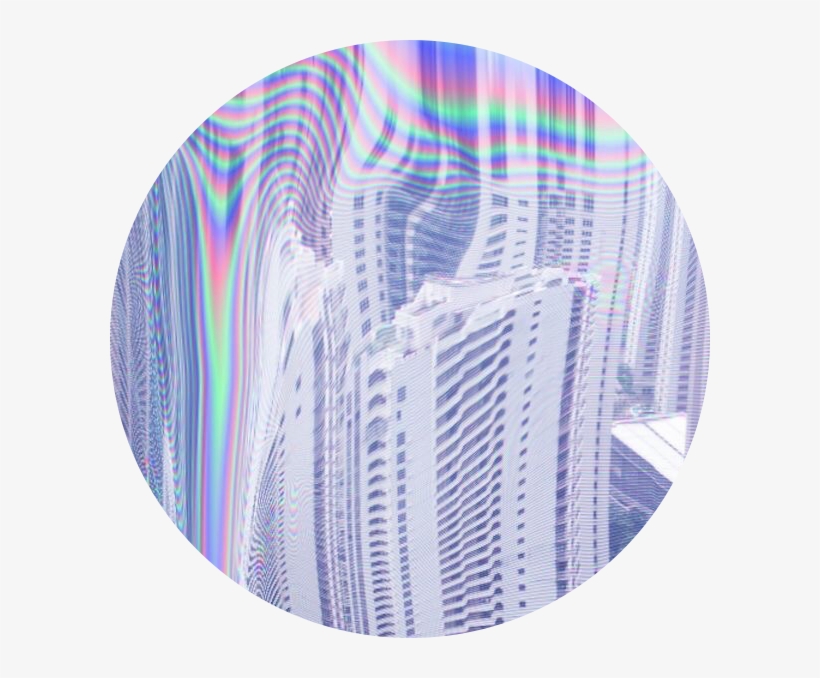Vaporwave Aesthetic Holographic Neon - Hong Kong, transparent png download