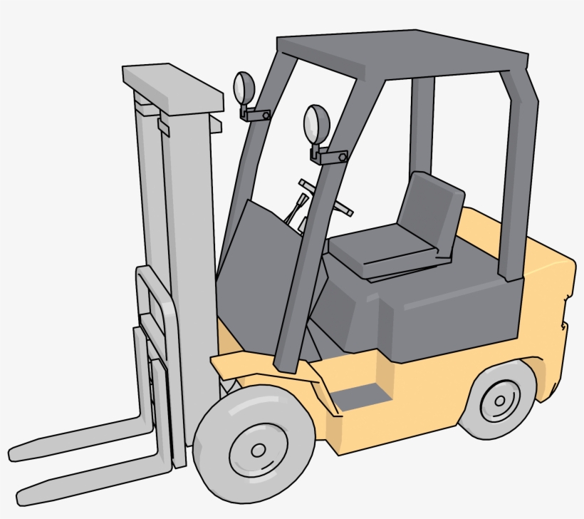 Forklift Clipart Png - Construction Equipment, transparent png download
