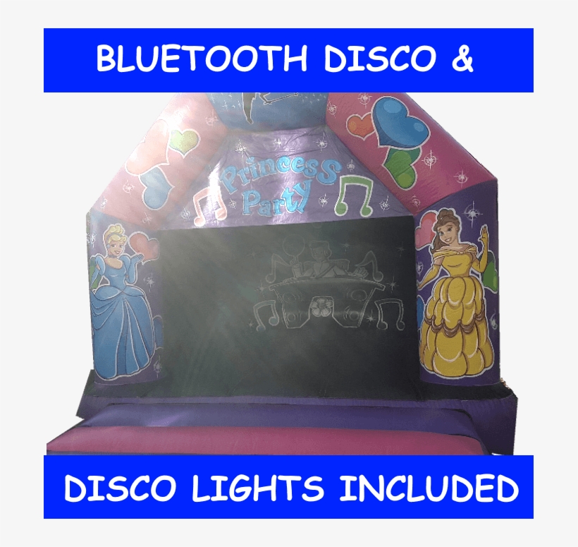 Princess Party Disco Castle - Inflatable, transparent png download