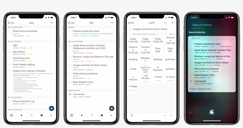 Goodtask's Smart Lists Can Also Be Configured As Siri - Iphone, transparent png download