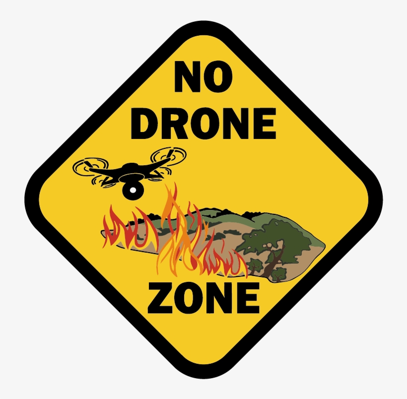 Faa Warns Against Drone Interference With Firefighting - No Drone Zone Wildfire, transparent png download