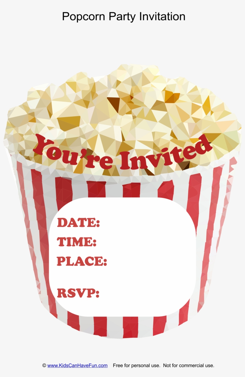 2063 X 3057 1 - Invitations Shaped Like Popcorn, transparent png download