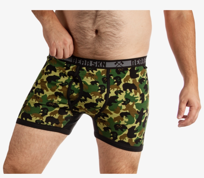 Bear Hunter Camo Boxers, transparent png download