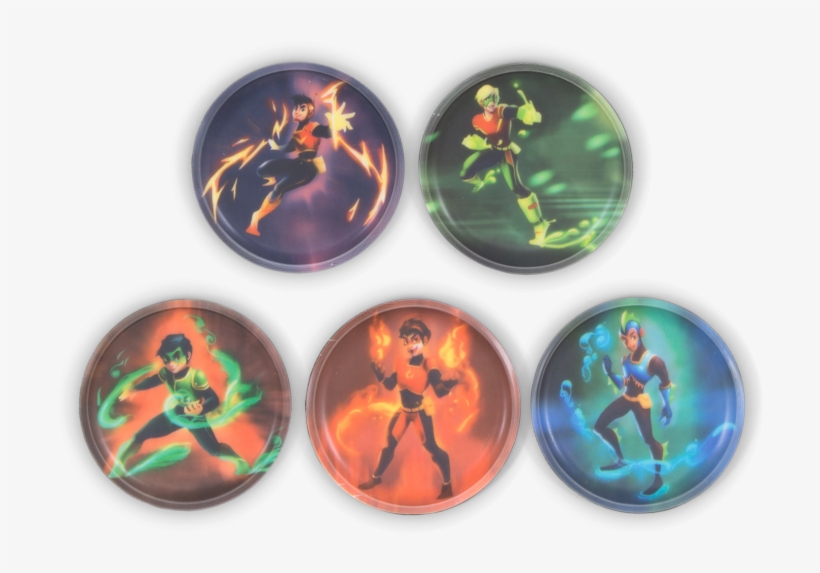 Ergobag Klettie Set Matt Super Heroes - Ergobag Klettie-set 5 Pcs. Birds Of Paradise, transparent png download