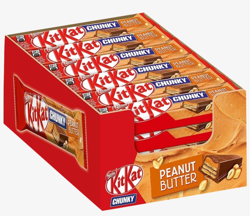 Kitkat Chunky Peanut Butter Box - Kit Kat, transparent png download
