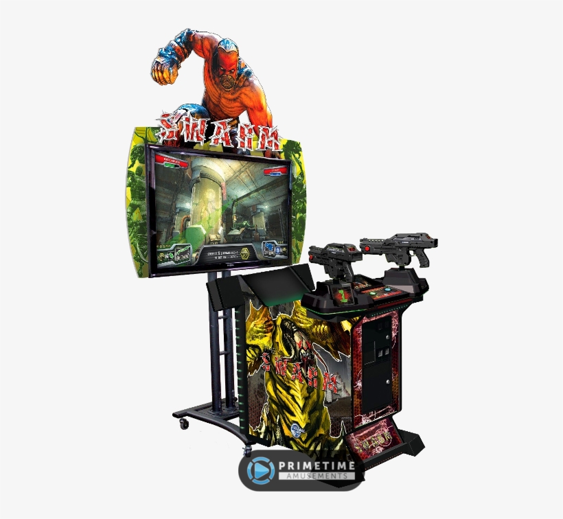 The Swarm Video Shooting Game By Globalvr - Gun Shooting Arcade Game, transparent png download