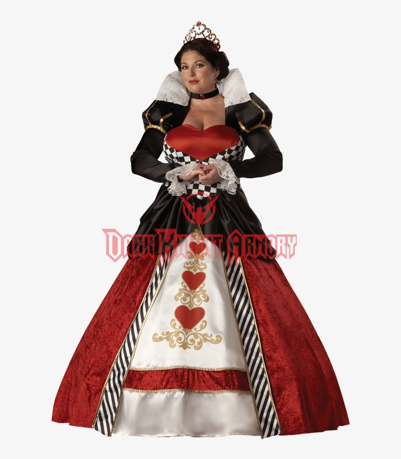 Queen Of Hearts Women's Costume - Alice The Wonderland Costumes, transparent png download