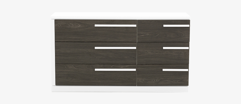 Image For White Dark Grey 6-drawer Dresser From Brault - Cabinetry, transparent png download