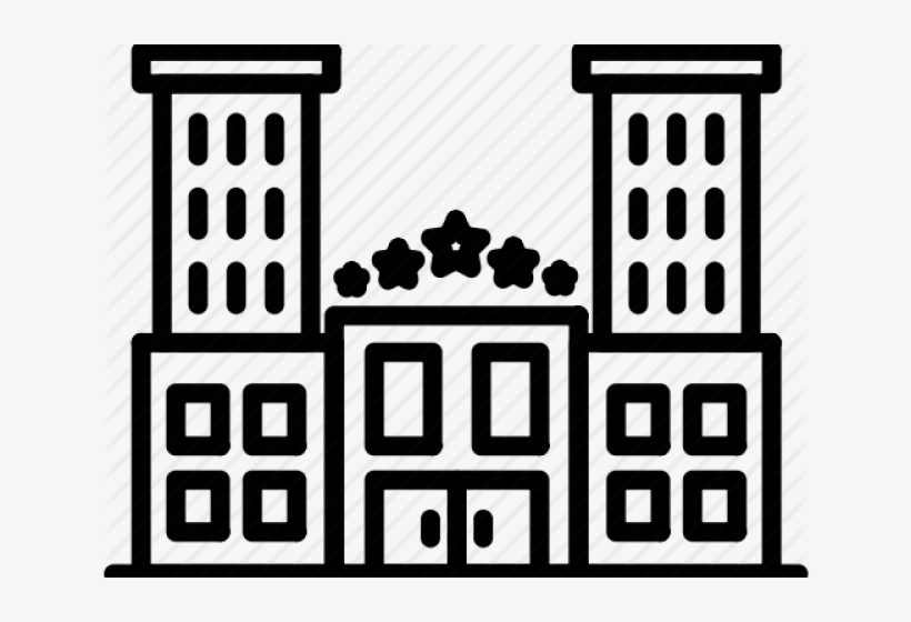 Flight Clipart Hotel Icon - Transparent Background School Icon, transparent png download