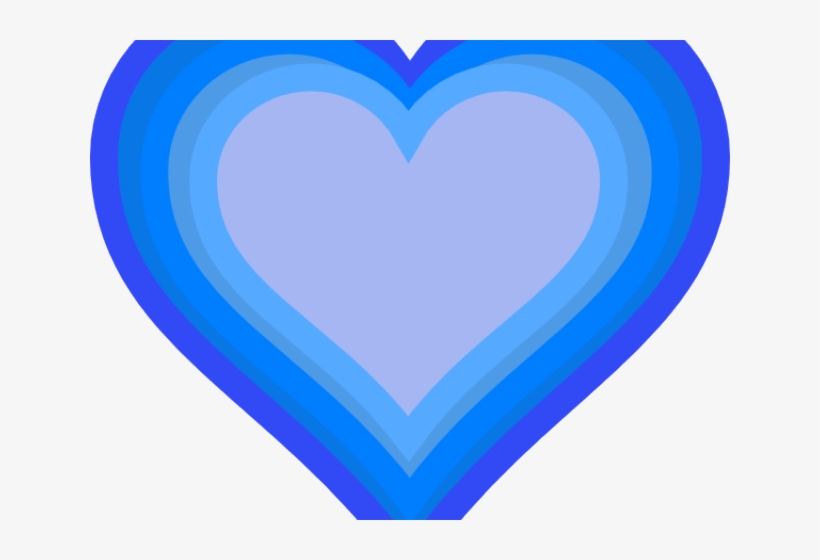 Blue Hearts Cliparts - Heart, transparent png download