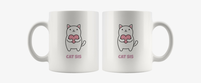 Kawaii Cat Sis Mug With A Cute Anime Kitty - Congratulations Mba Funny, transparent png download