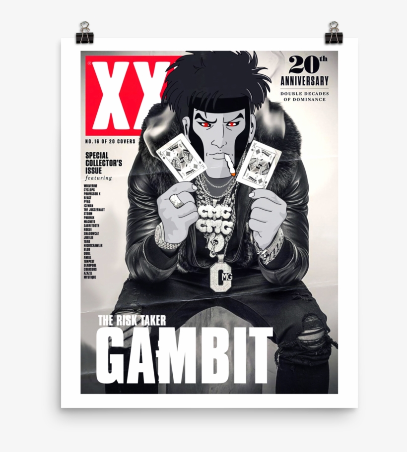 'gambit The Risk Taker' Poster - Poster, transparent png download
