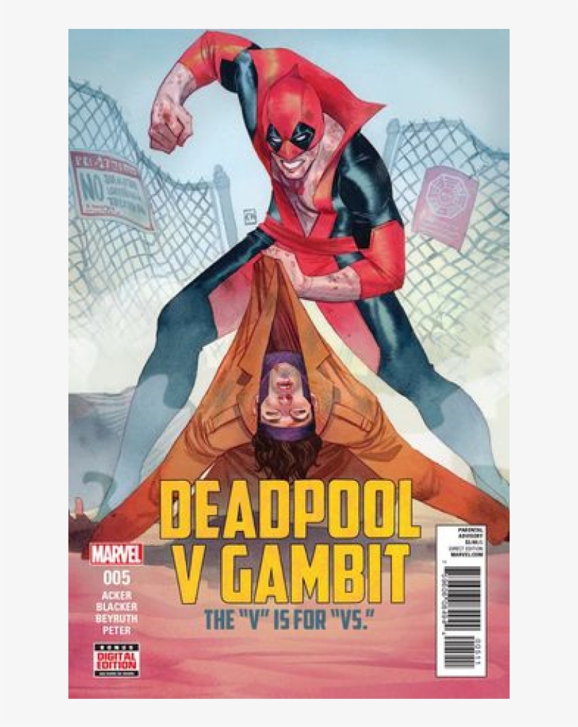 Купете Comics 2016-11 Deadpool V Gambit - Gambit Vs Deadpool, transparent png download