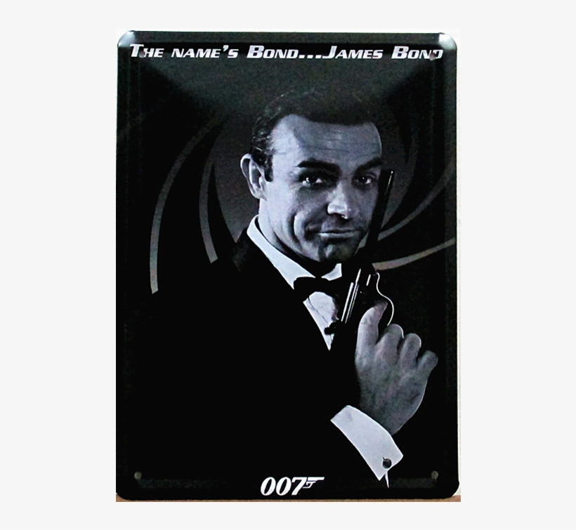 Vintage Sign James Bond - Sean Connery James Bond, transparent png download