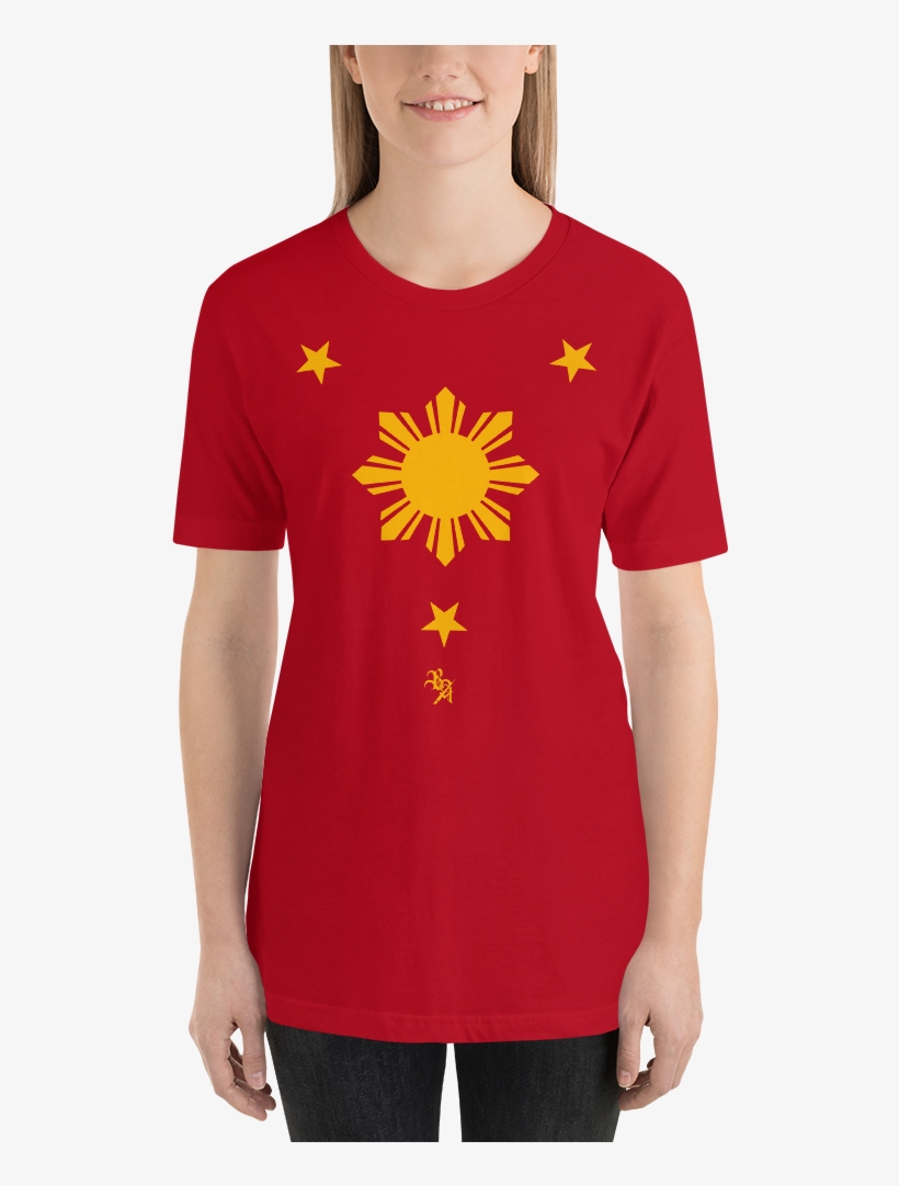Philippines-1 Mockup Front Womens Red - T-shirt, transparent png download