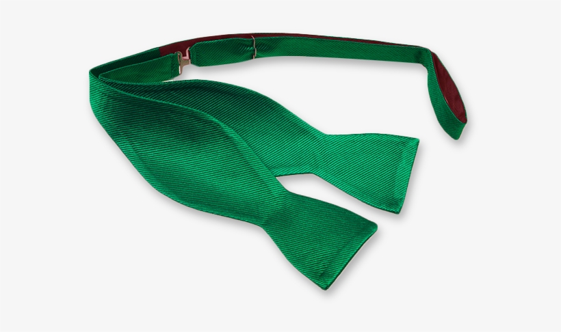 Green Self-tie Bow Tie - Carmine, transparent png download