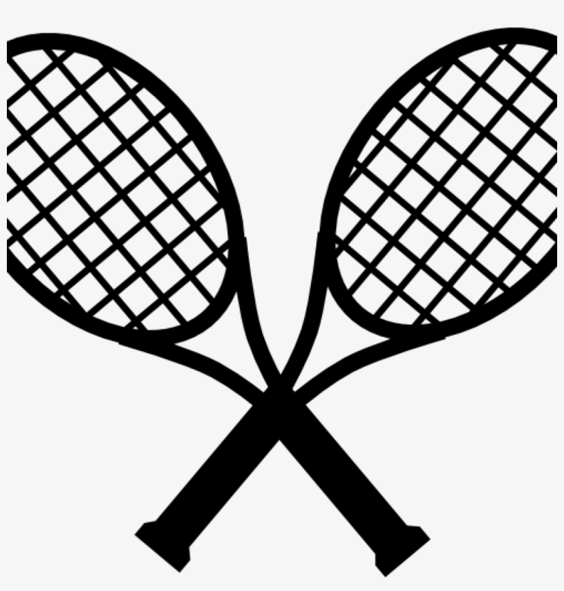Tennis Raquet Clipart Crossed Tennis Rackets Clipart - Tennis Racquet
