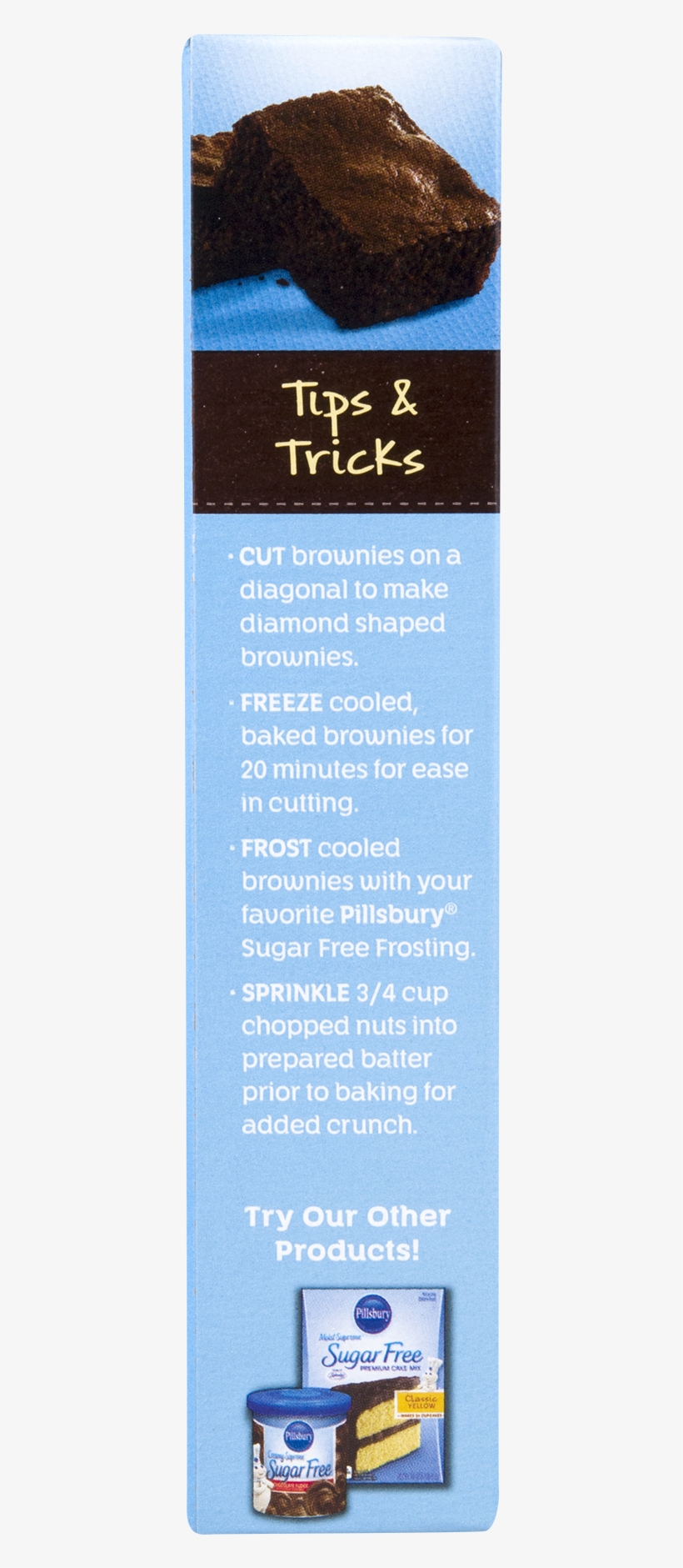 Pillsbury Sugar Brownie Fudge Chocolate Free Mix - Banner, transparent png download