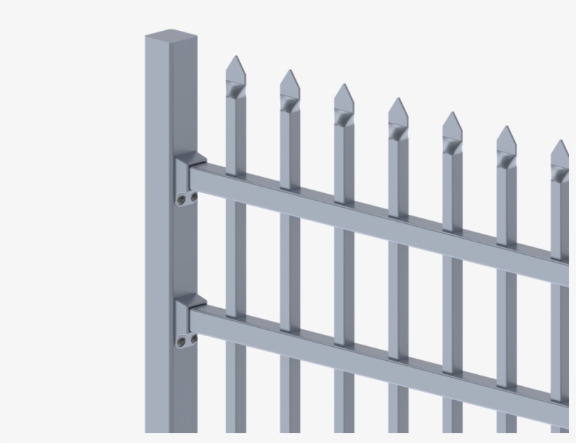 Aluminium Security Fencing - Picket Fence, transparent png download