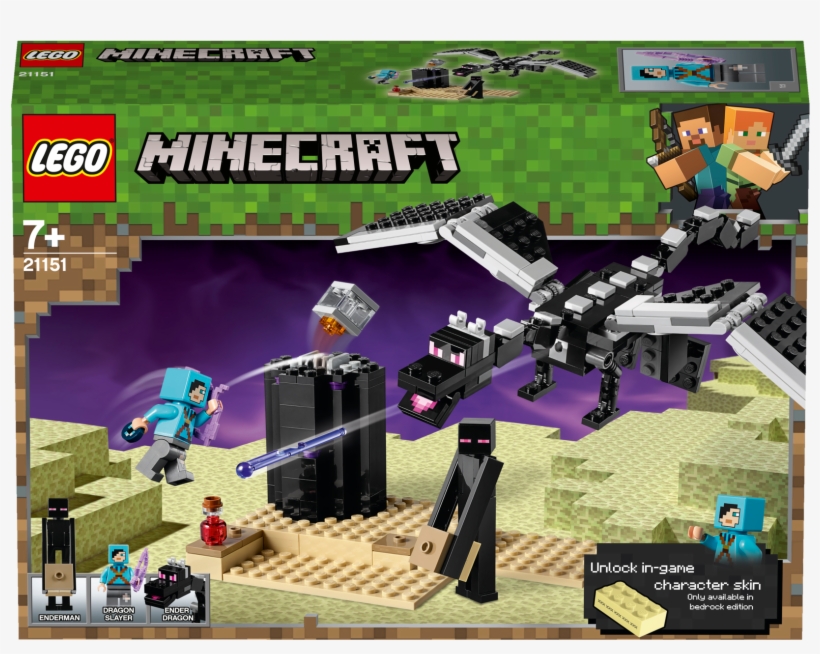 Lego Minecraft 19 The End Battle Transparent Png 2400x1800 Free Download On Nicepng