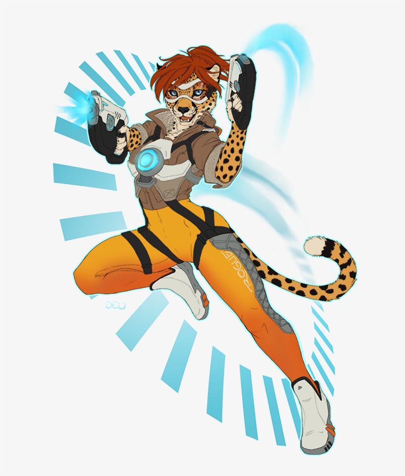Can't Catch Me - Overwatch Characters As Furries, transparent png download