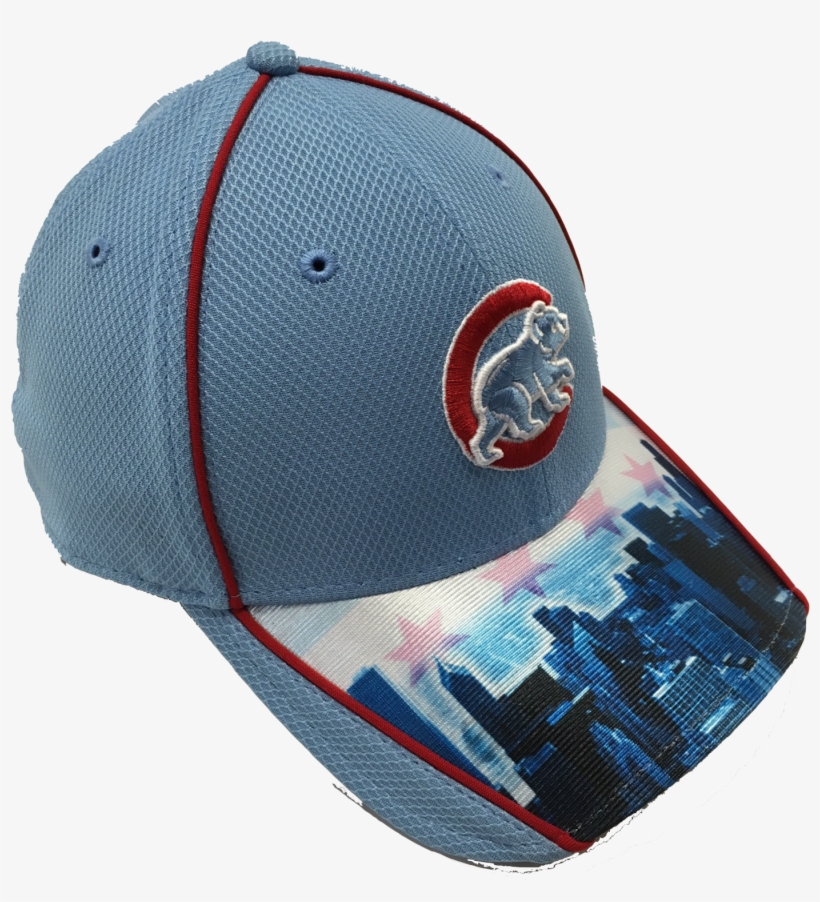 Chicago Cubs Chicago Flag Skyline 39thirty Flex Fit - Baseball Cap, transparent png download